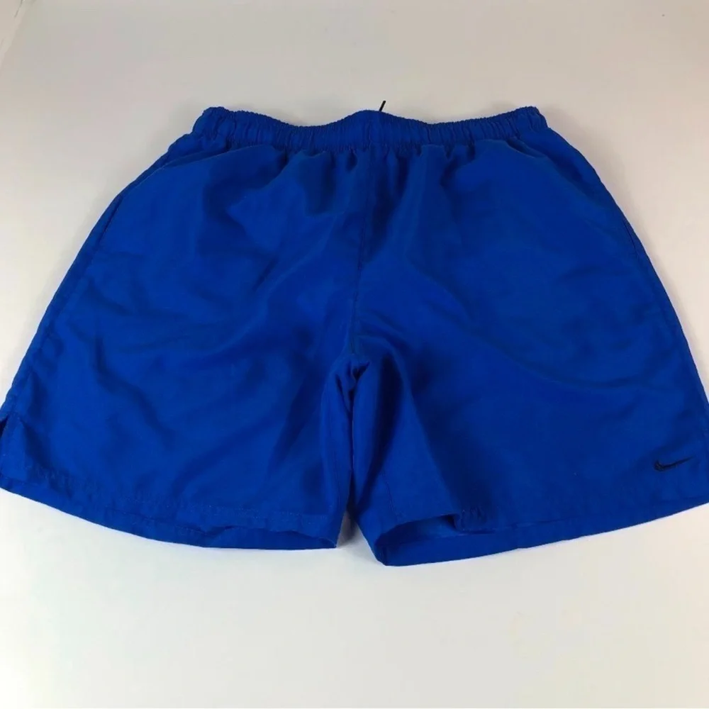 NIKE Mens Blue Swim Trunks Size Medium